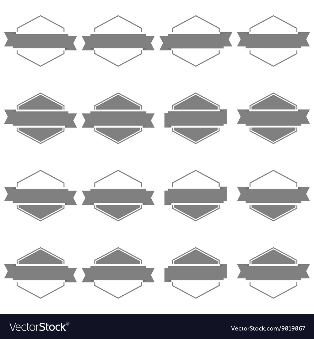 Set hexagonal emblem