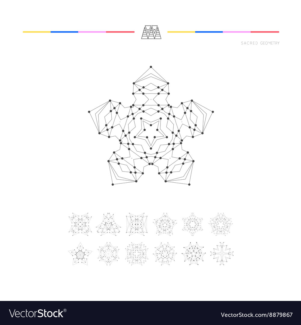 Set of minimal geometric shapes