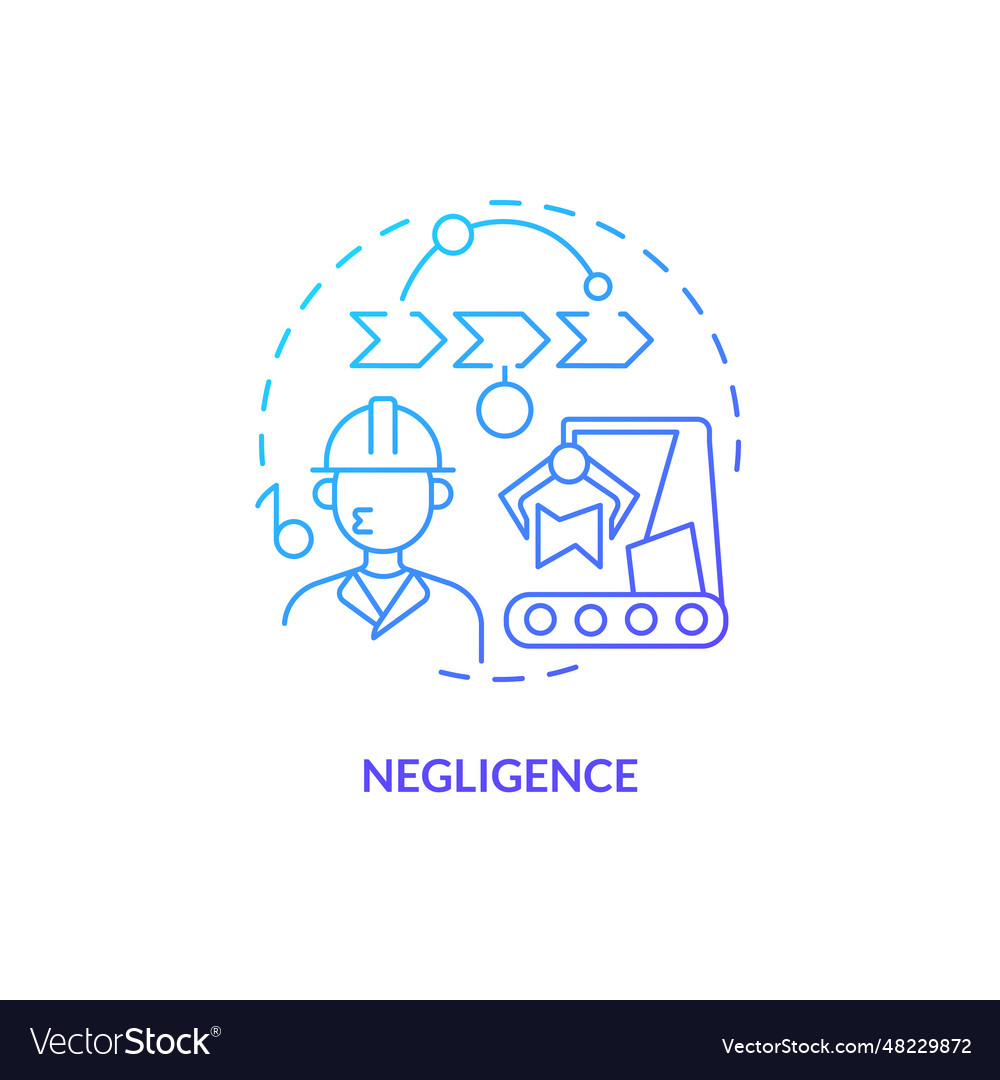 2d negligence gradient icon concept