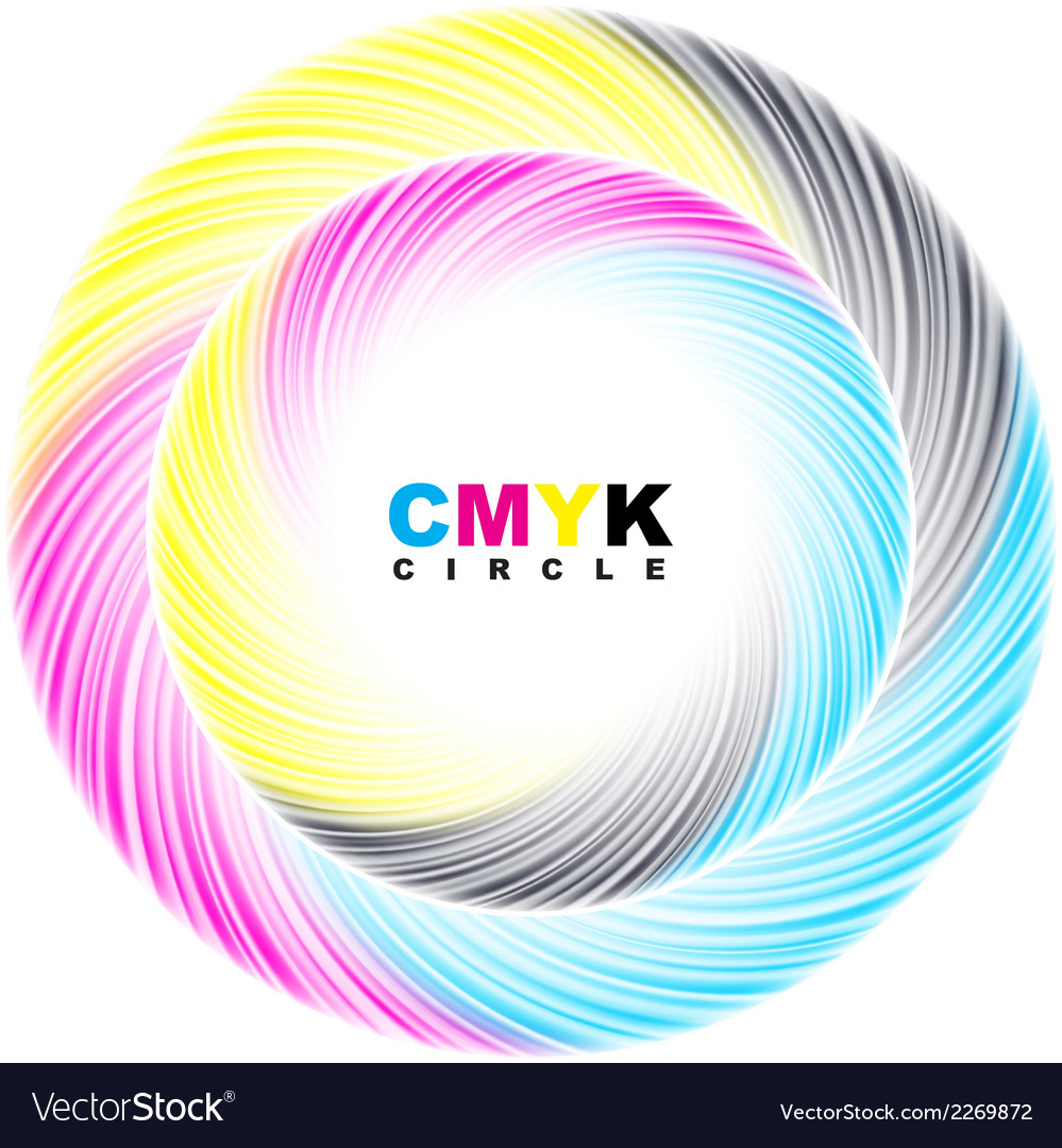 Abstract CMYK Color Circle