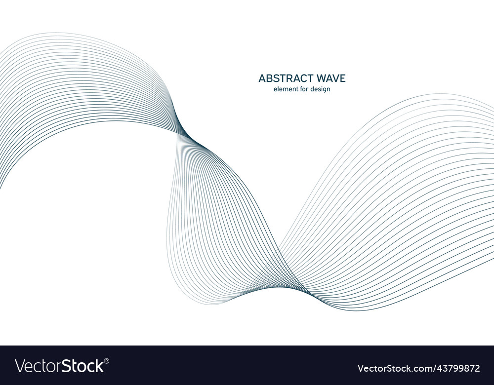 Abstract wave element for design digital