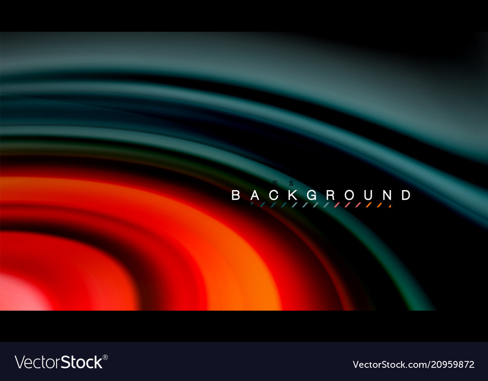 Abstract wave lines fluid rainbow style color