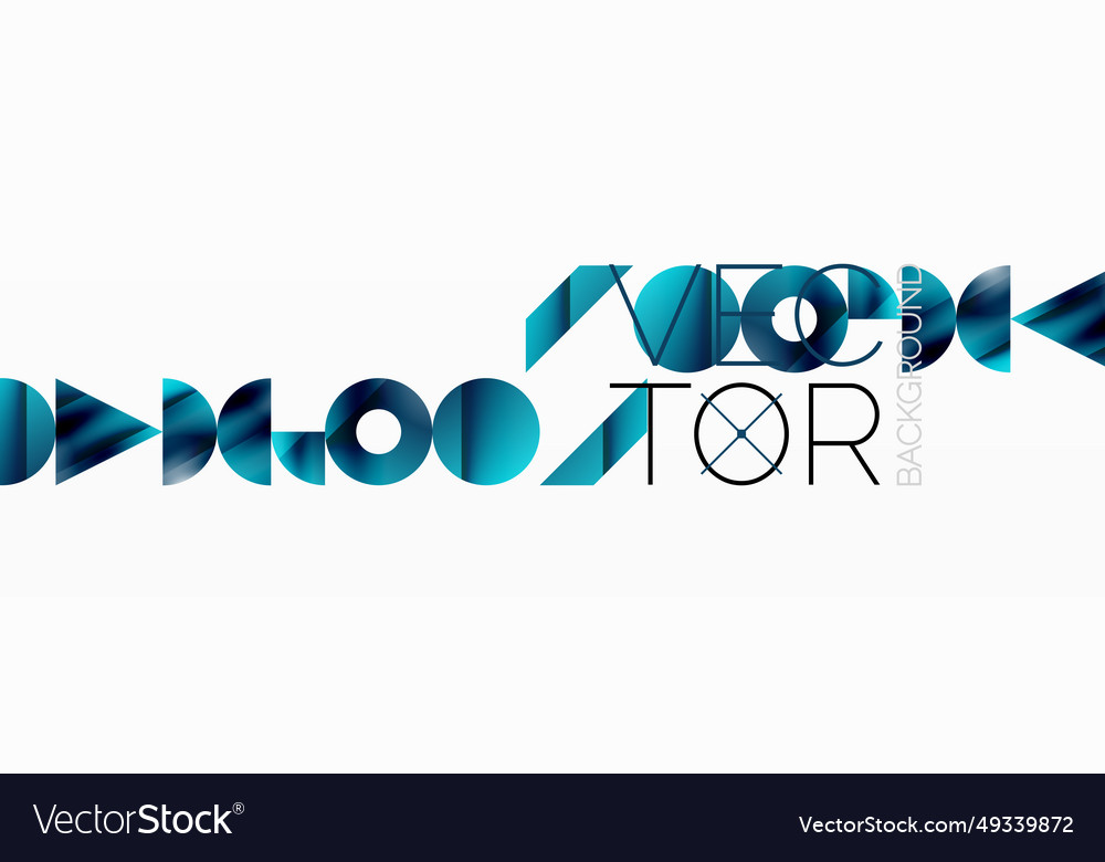 Assorted geometric shapes unite in a minimalistic vector image Assorted geometric shapes unite in a minimalistic