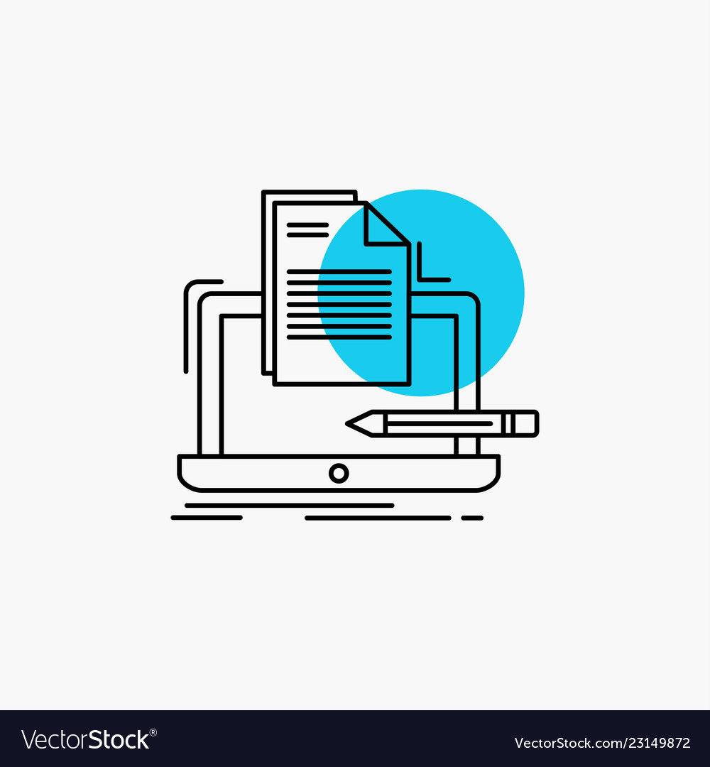 Coding Icon - Computer & Paper