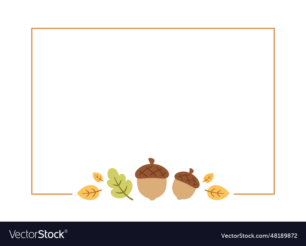 Cute rectangle spring frame border template can