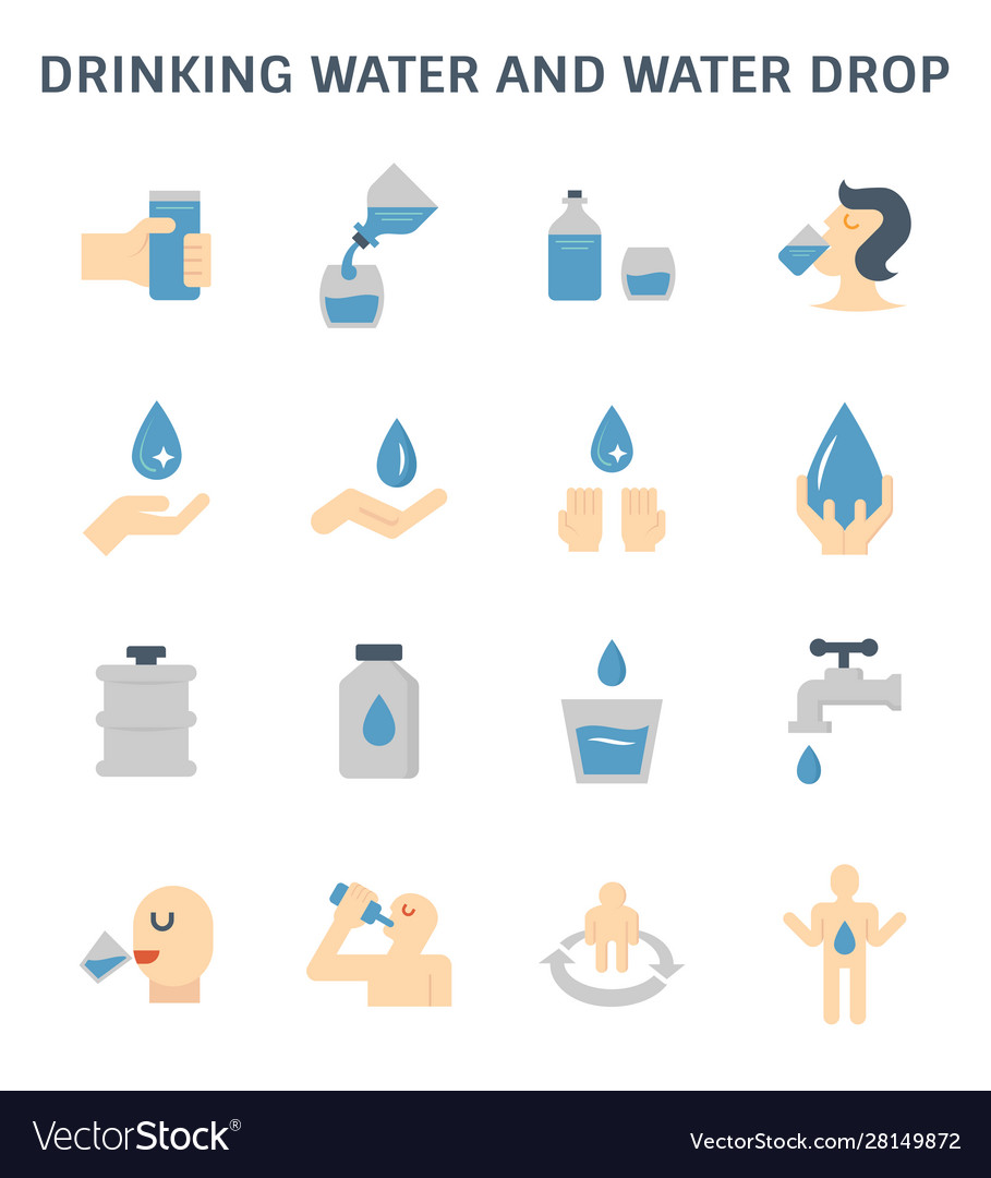 Drinking water icon