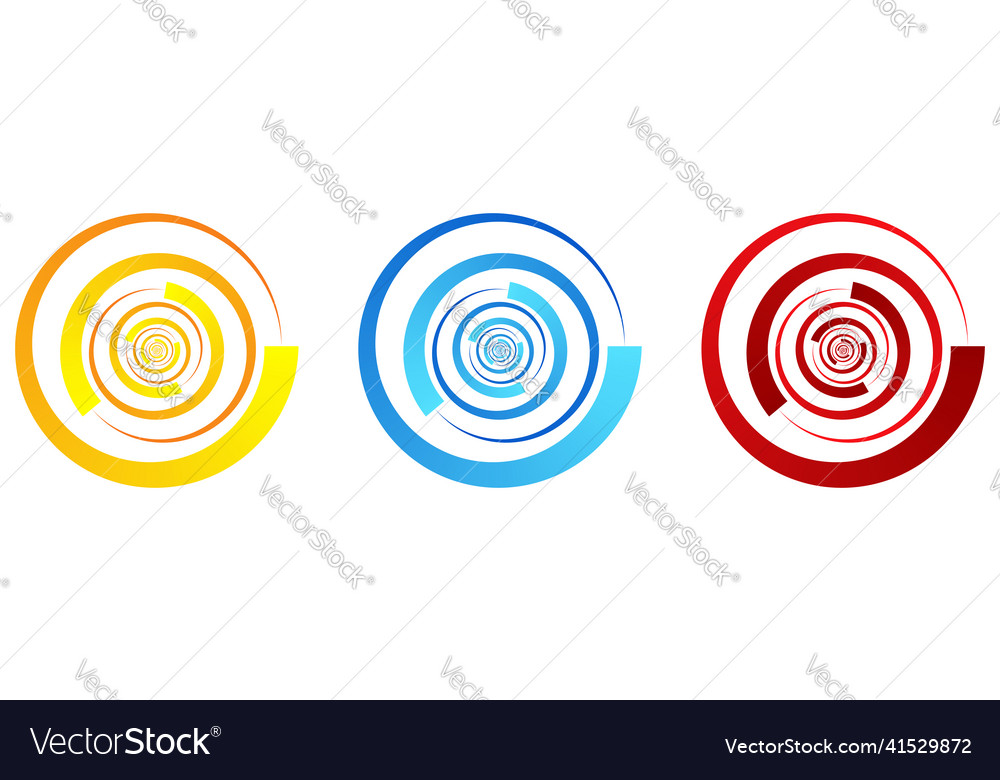 Gradient filled shaded design element geometric