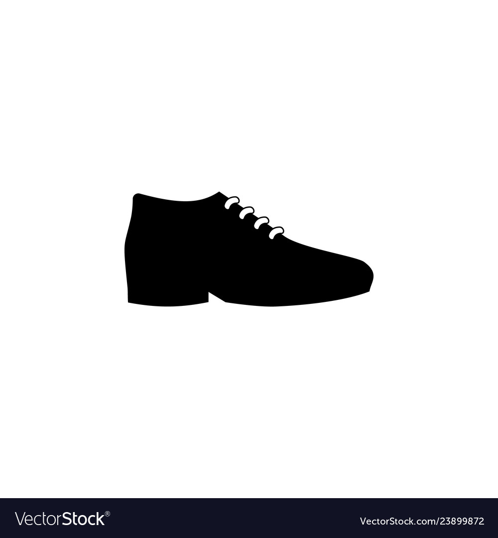 Male shoes icon on white background clothing vector image Male shoes icon on white background clothing
