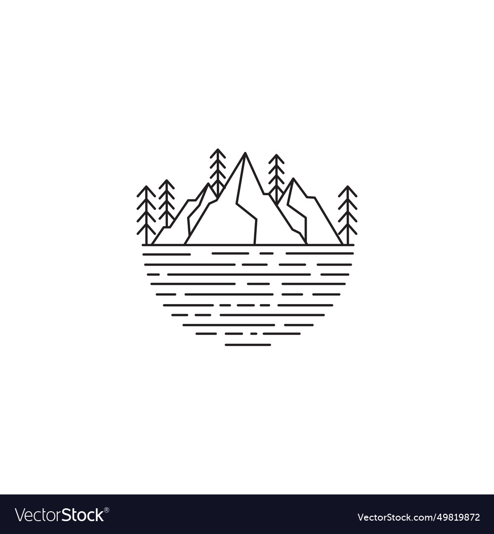 Outdoor explore holiday icon logo design