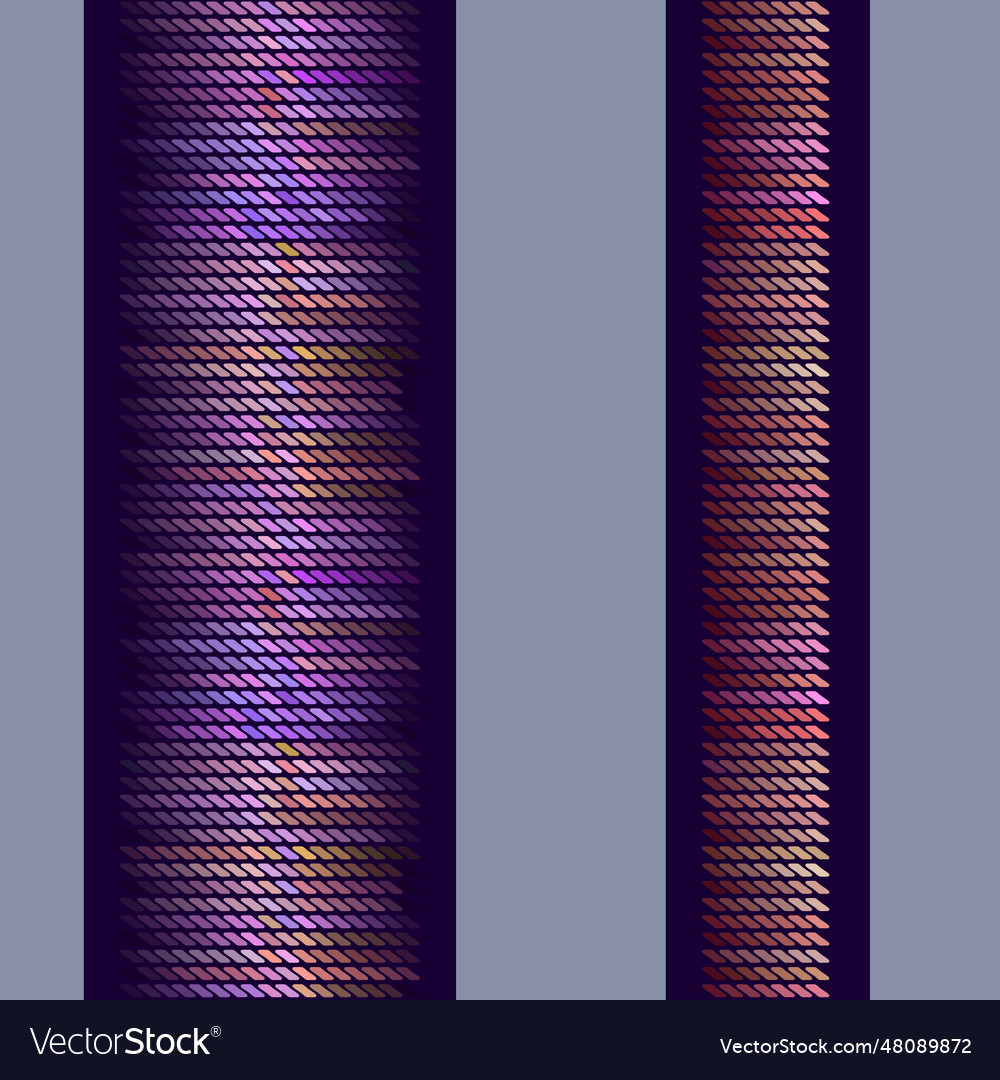 Pixel art design - seamless mosaic border vector image Pixel art design - seamless mosaic border
