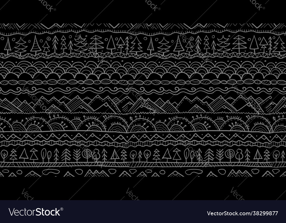 Abstract nature seamless pattern for your design vector image Abstract nature seamless pattern for your design
