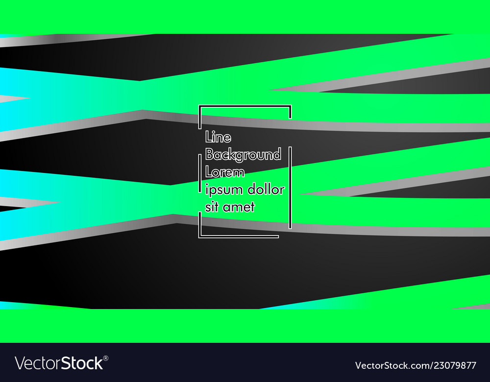 Abstract wave background with green gradient vector image Abstract wave background with green gradient