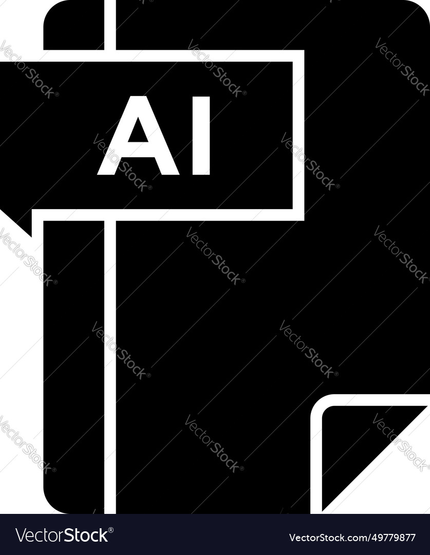 Ai icon symbols pictograms design elements visual