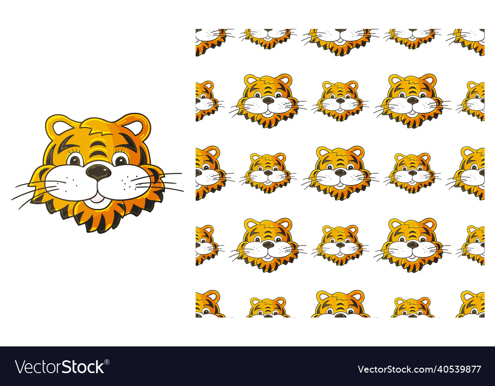 Cute set of element and seamless pattern ideal