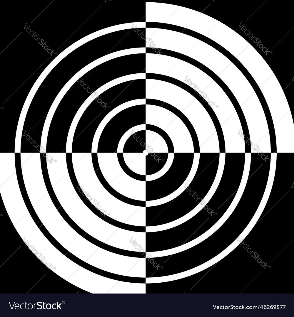 Geometric Circle Target Pattern