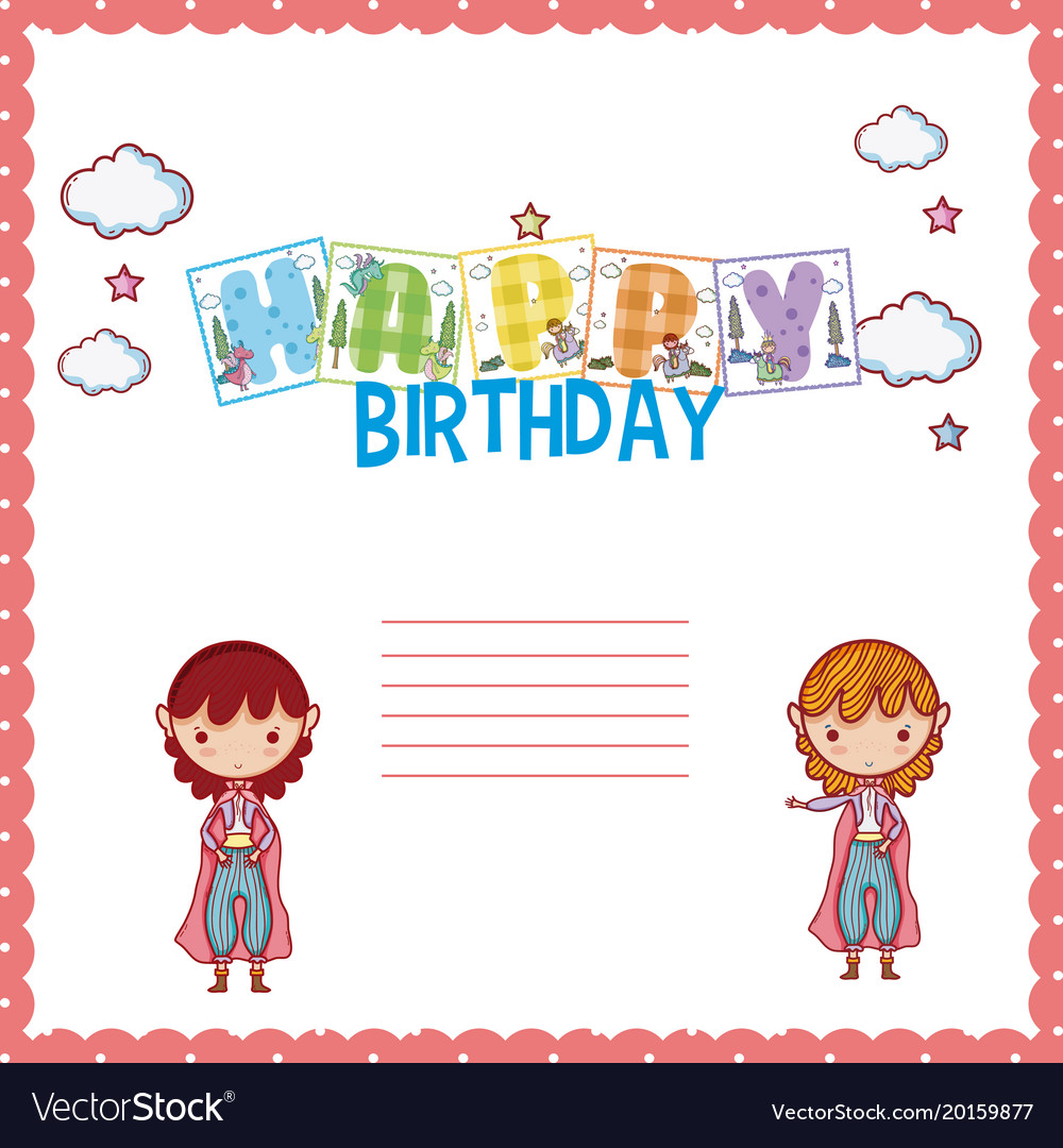 Happy birthday card for little boy