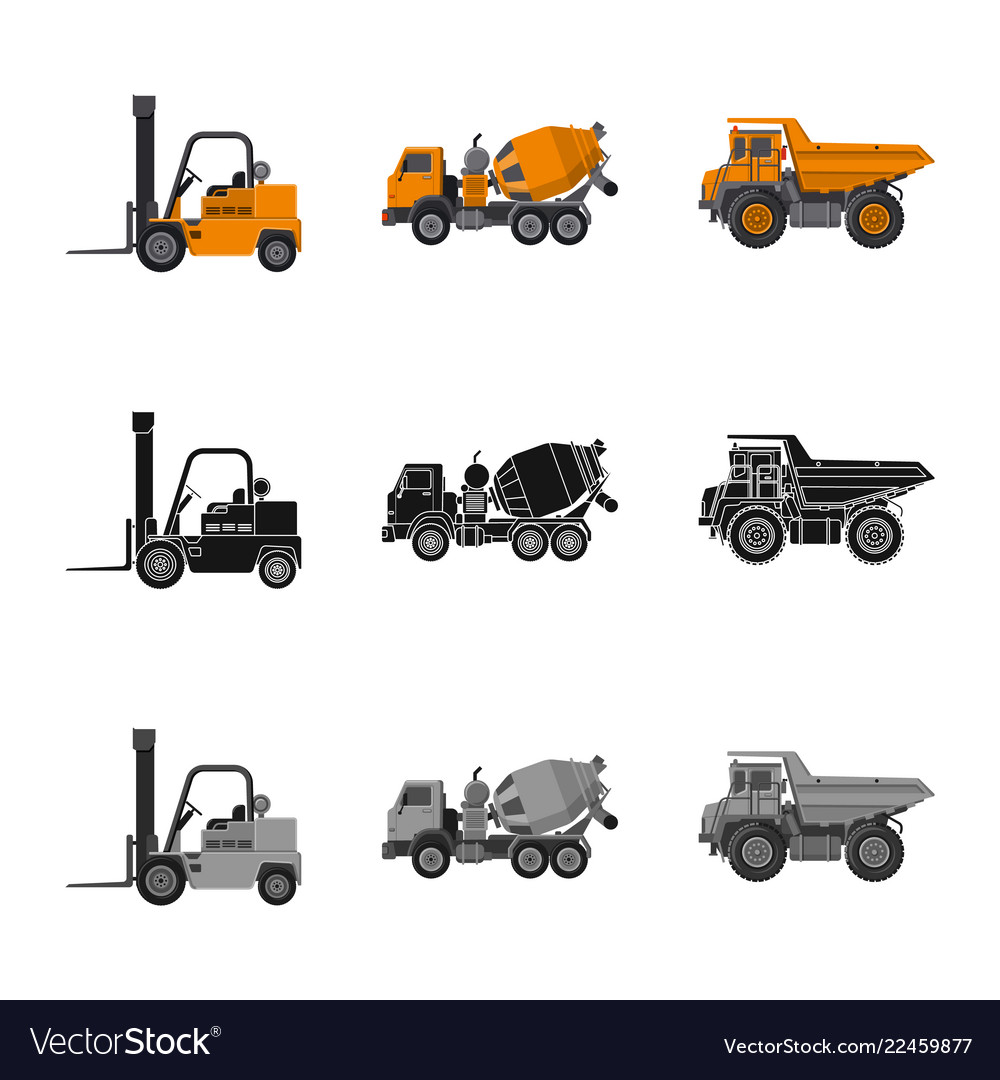 Isolated object of build and construction symbol vector image Isolated object of build and construction symbol