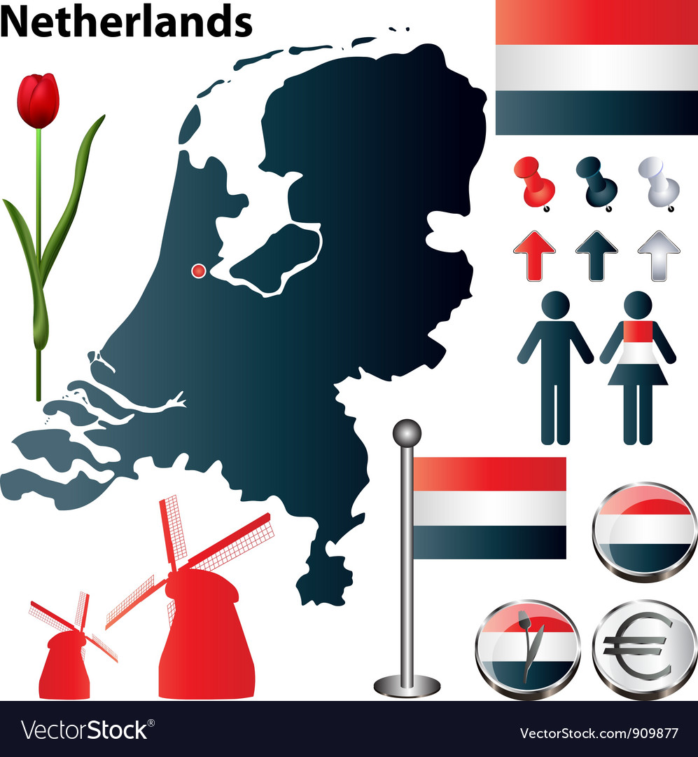 Netherlands map small