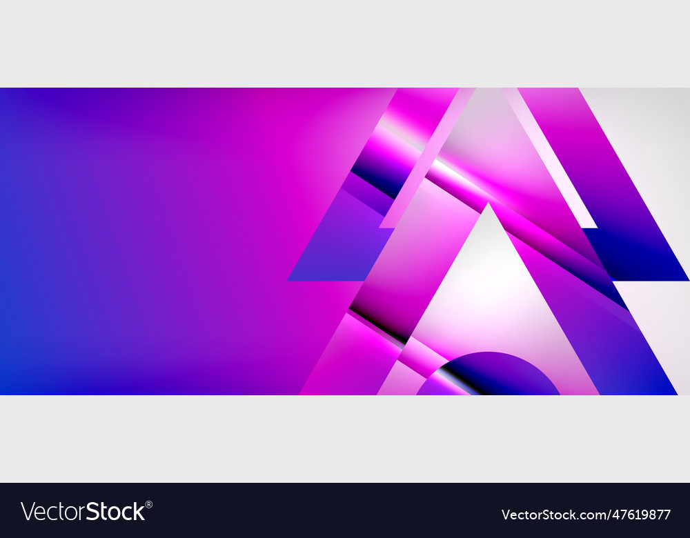Triangle abstract background with shiny and glossy