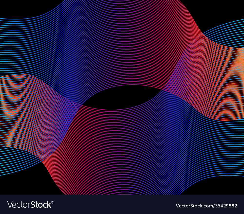 Abstract smooth color wave curve flow gradient