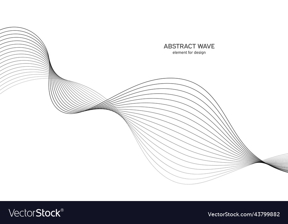 Abstract wave element for design digital vector image Abstract wave element for design digital