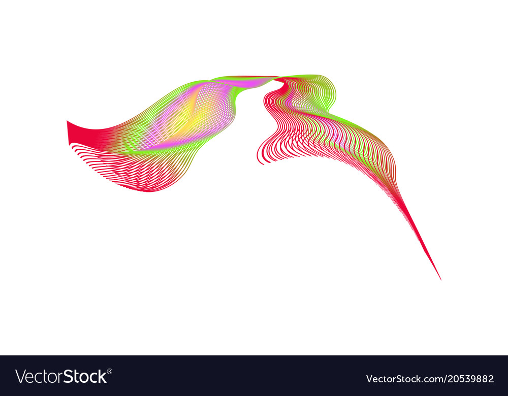 Abstract wave lines wavy pattern colorful