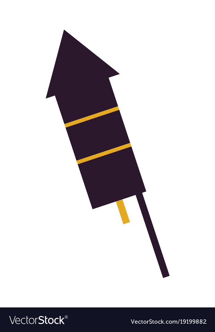 Dark firework rocket icon