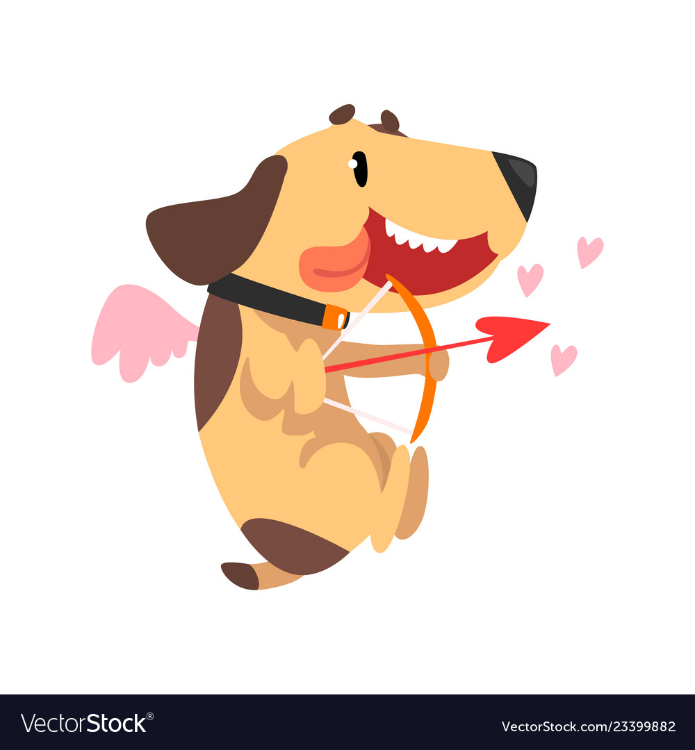 Funny jack russell terrier dog with wings Vector Image Funny jack russell terrier dog with wings Vector Image