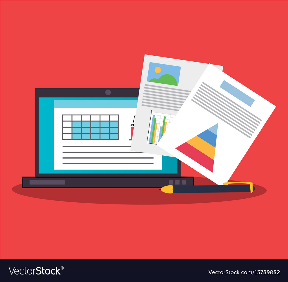 Graph chart finance related icons image
