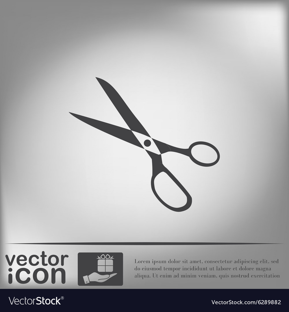 Icon scissors sewing and fashion