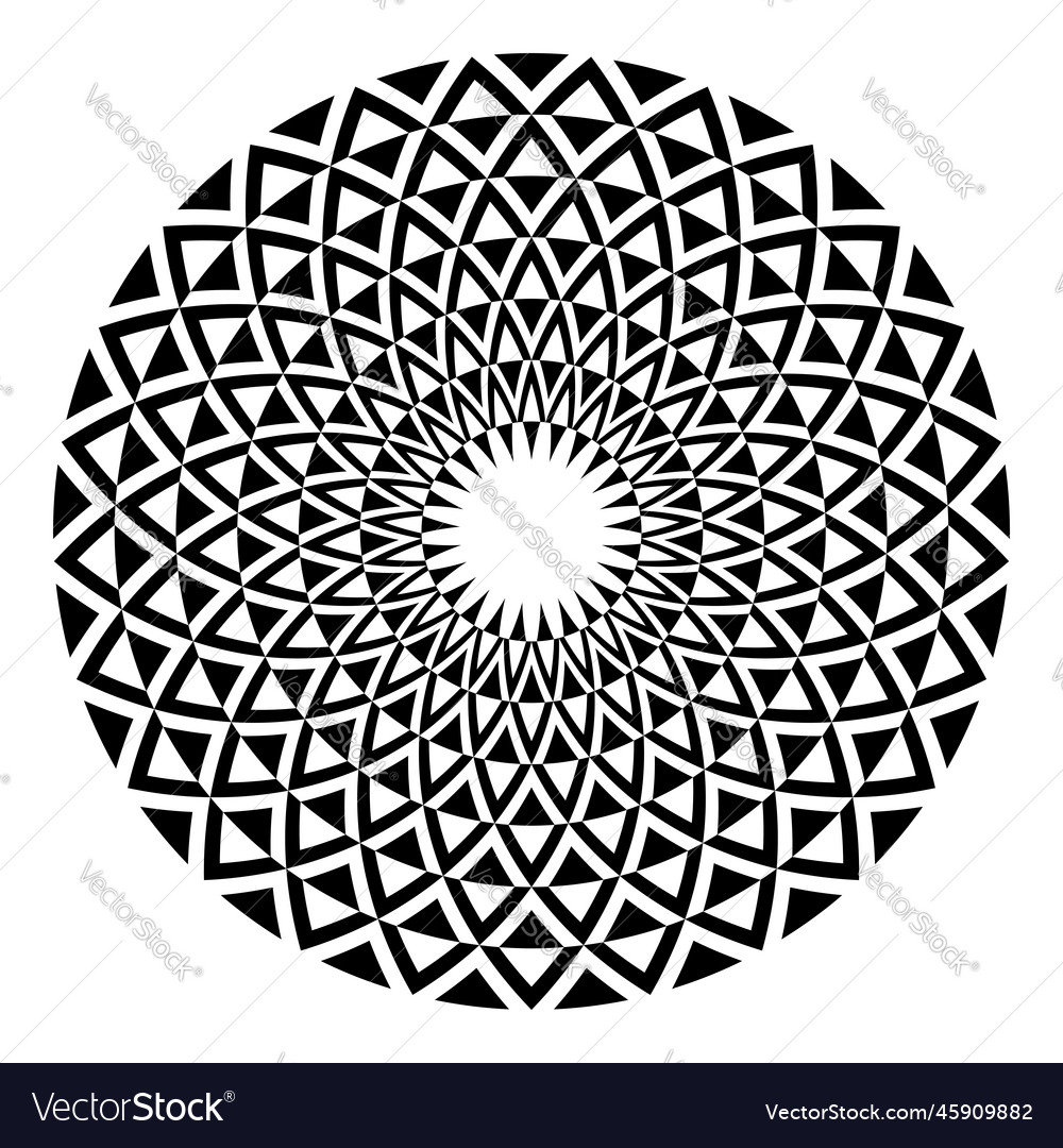 Intricate Radial Circle Pattern