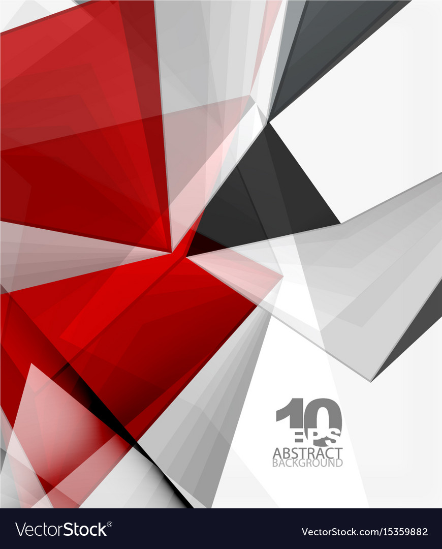 Low poly geometric 3d shape background