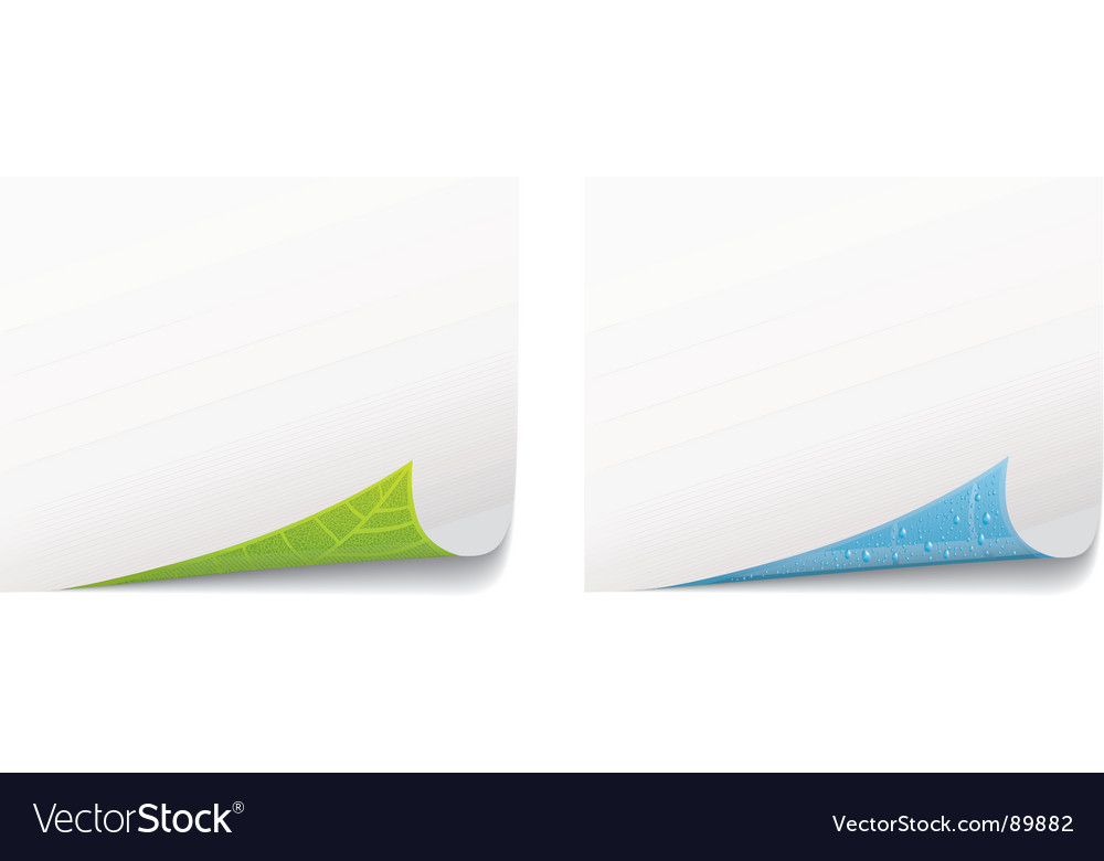 Paper page curl environment concept