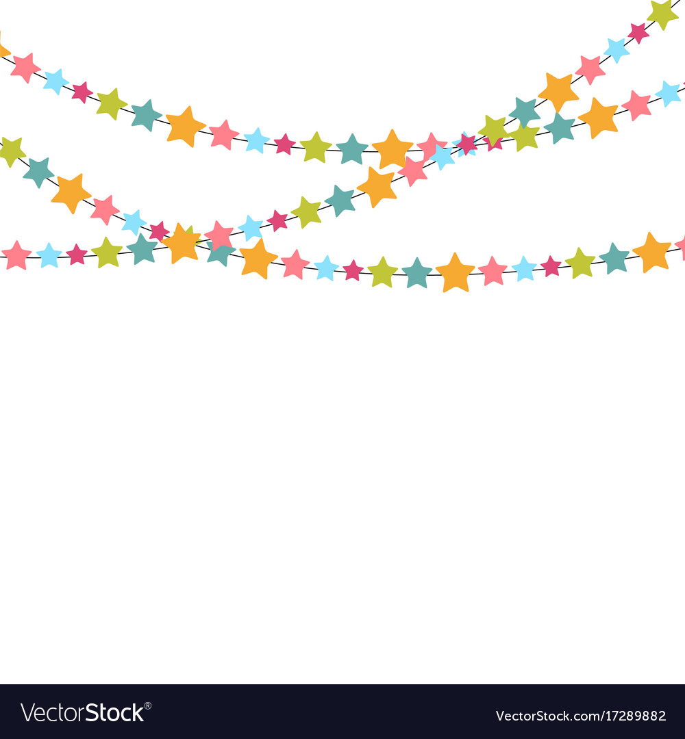 Party background with star confetti