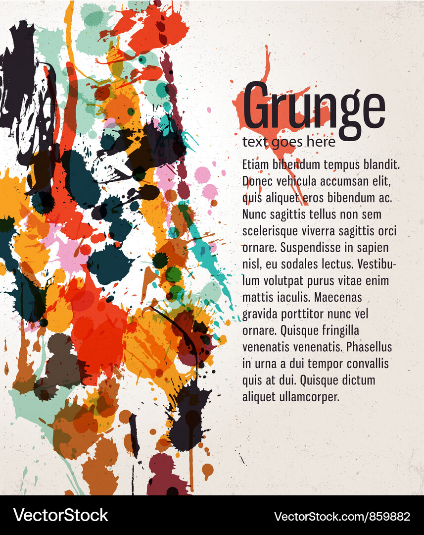 Retro splatter background Royalty Free Vector Image