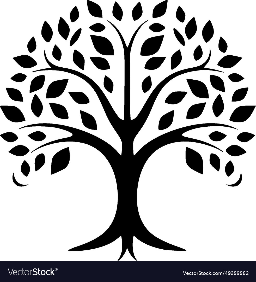 Tree of life - minimalist and simple silhouette Vector Image