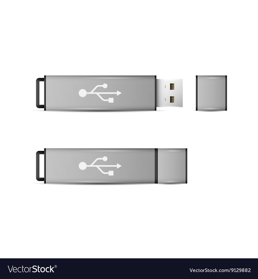 Usb flash drive isolated on white background