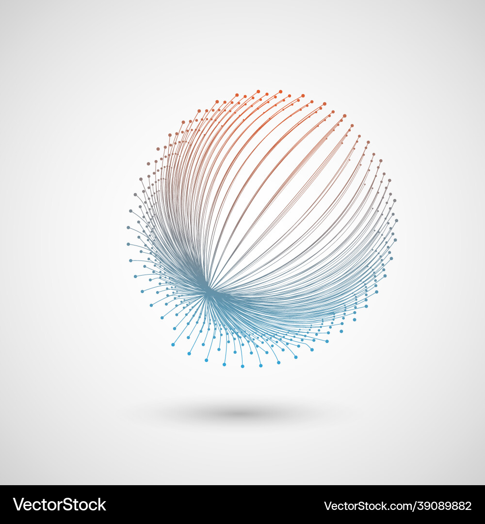 Dynamic Rhythmic Line Design Wave rhythm line dynamic abstract Royalty Free Vector Image