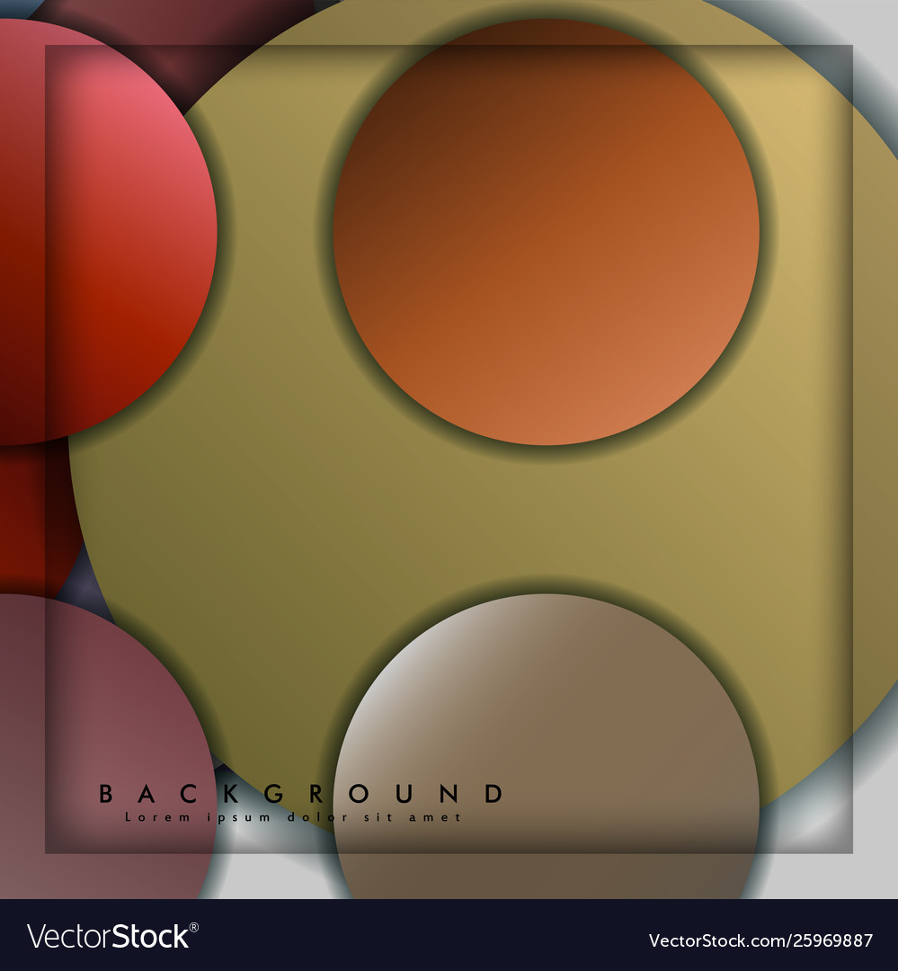 Abstract circle background with color stone vector image Abstract circle background with color stone