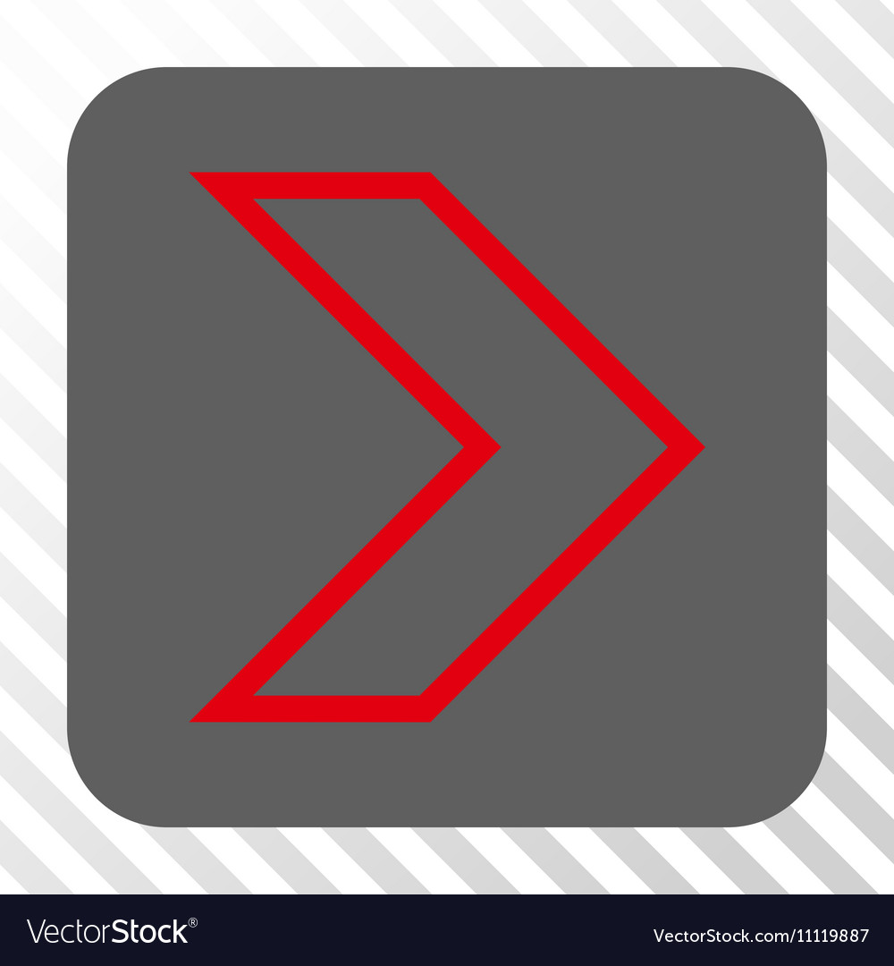 Arrowhead right rounded square button