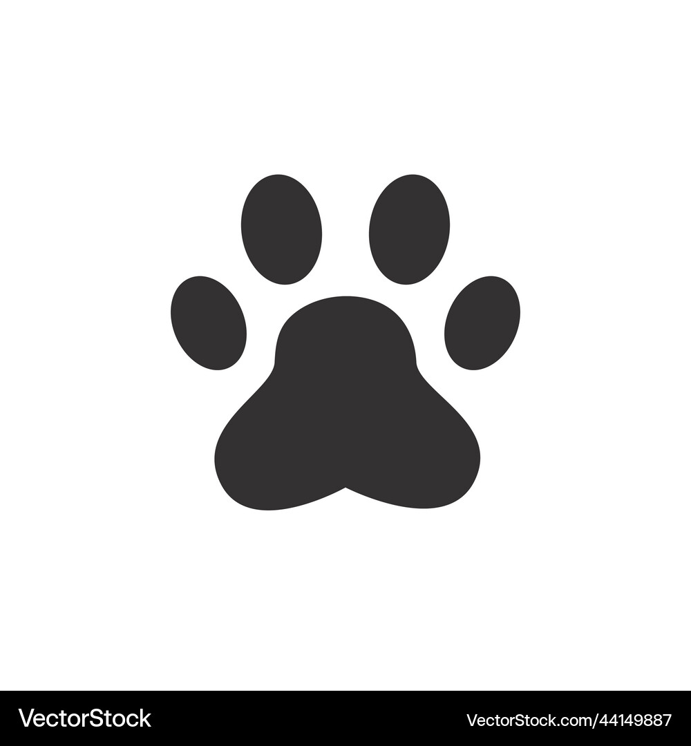 Dog and cat paws with sharp claws cute animal Vector Image