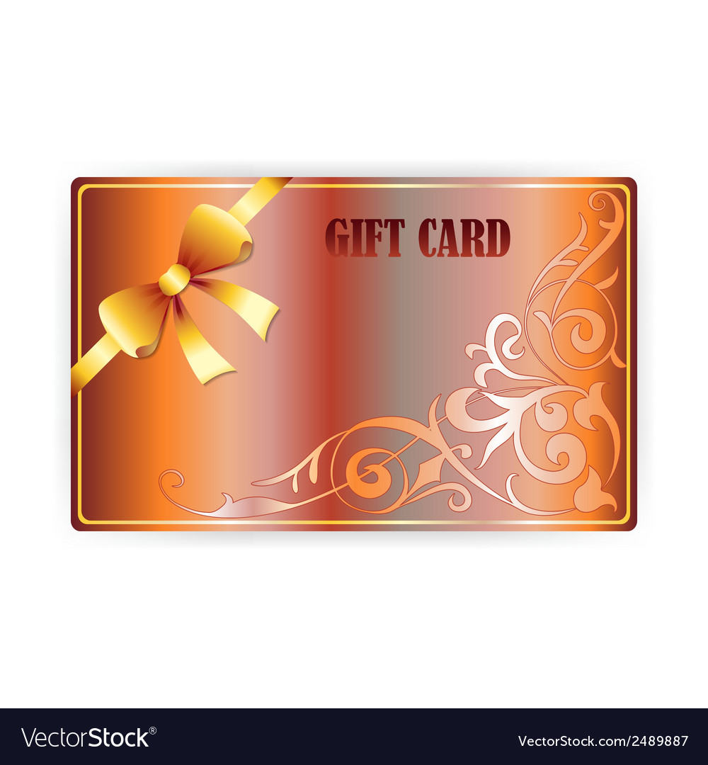 Gift coupon gift card Royalty Free Vector Image