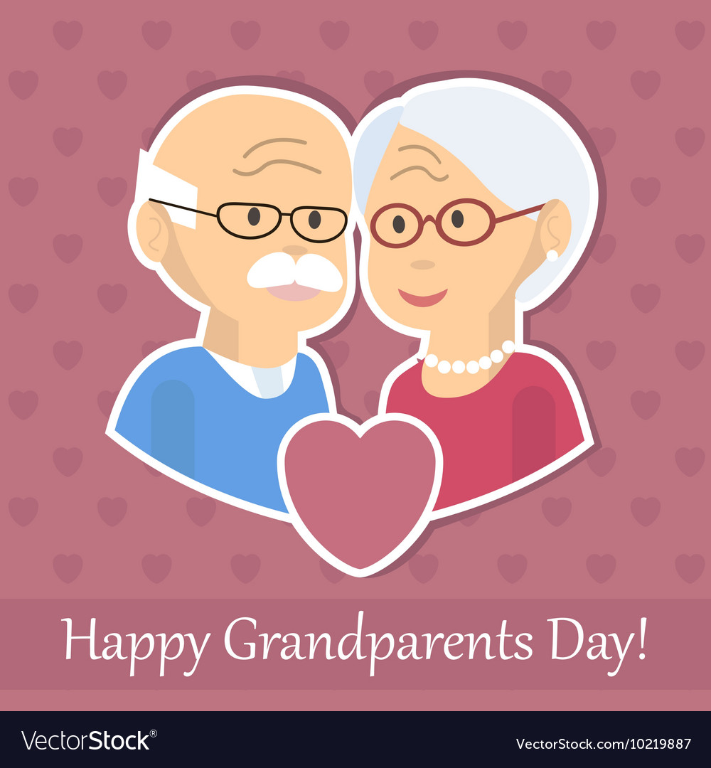 Grandparents day card Royalty Free Vector Image