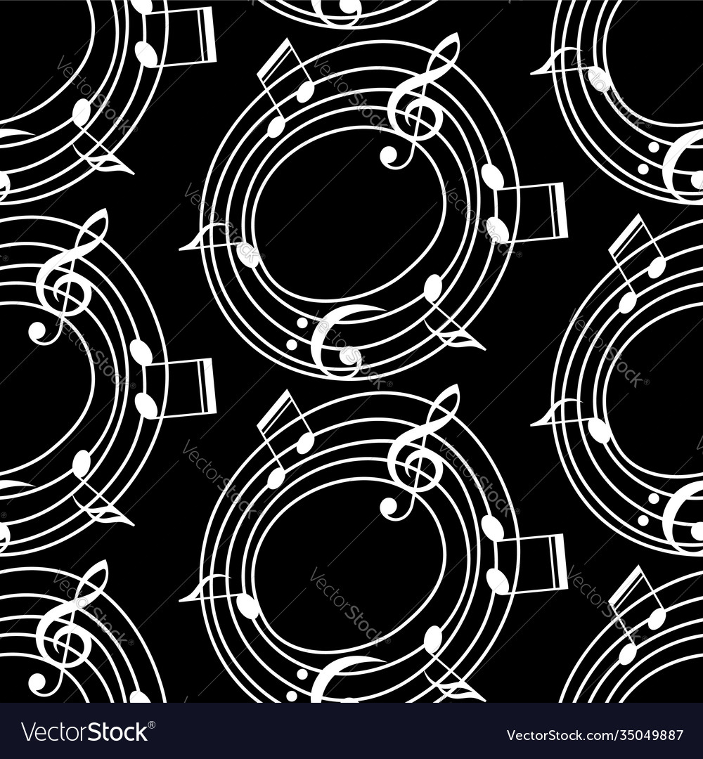 Musical pattern with notes