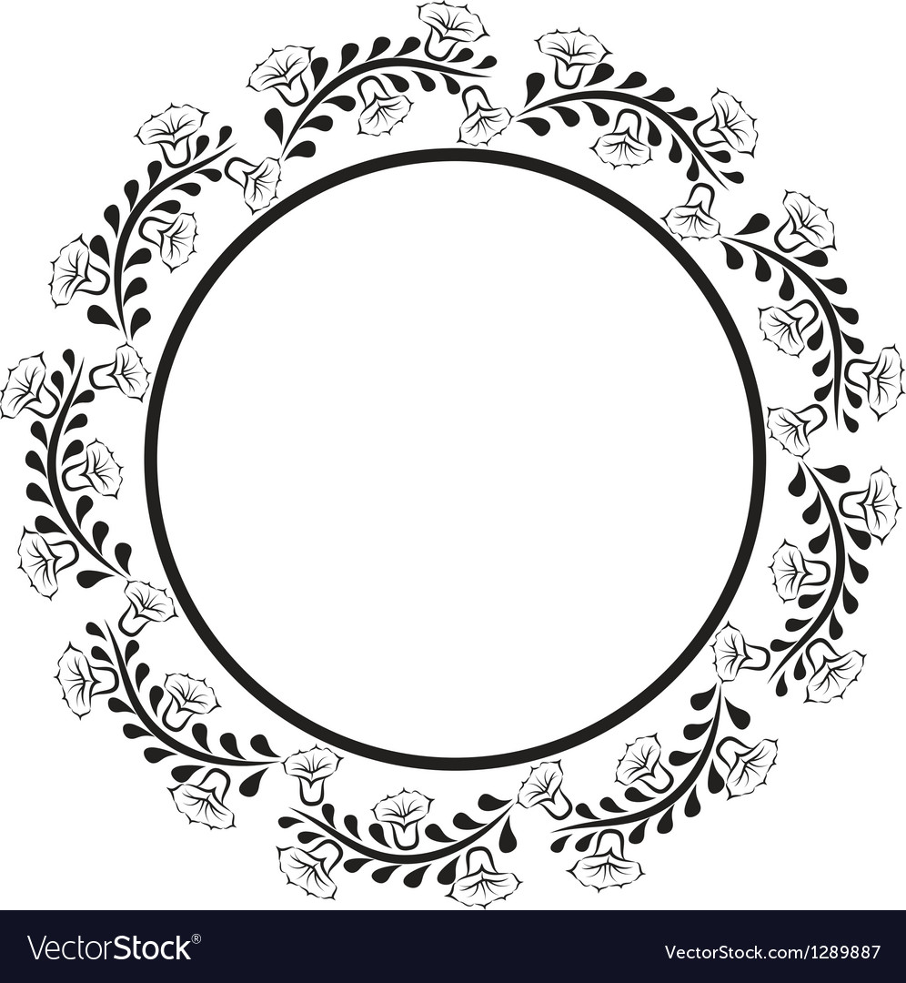 Round border Royalty Free Vector Image - VectorStock