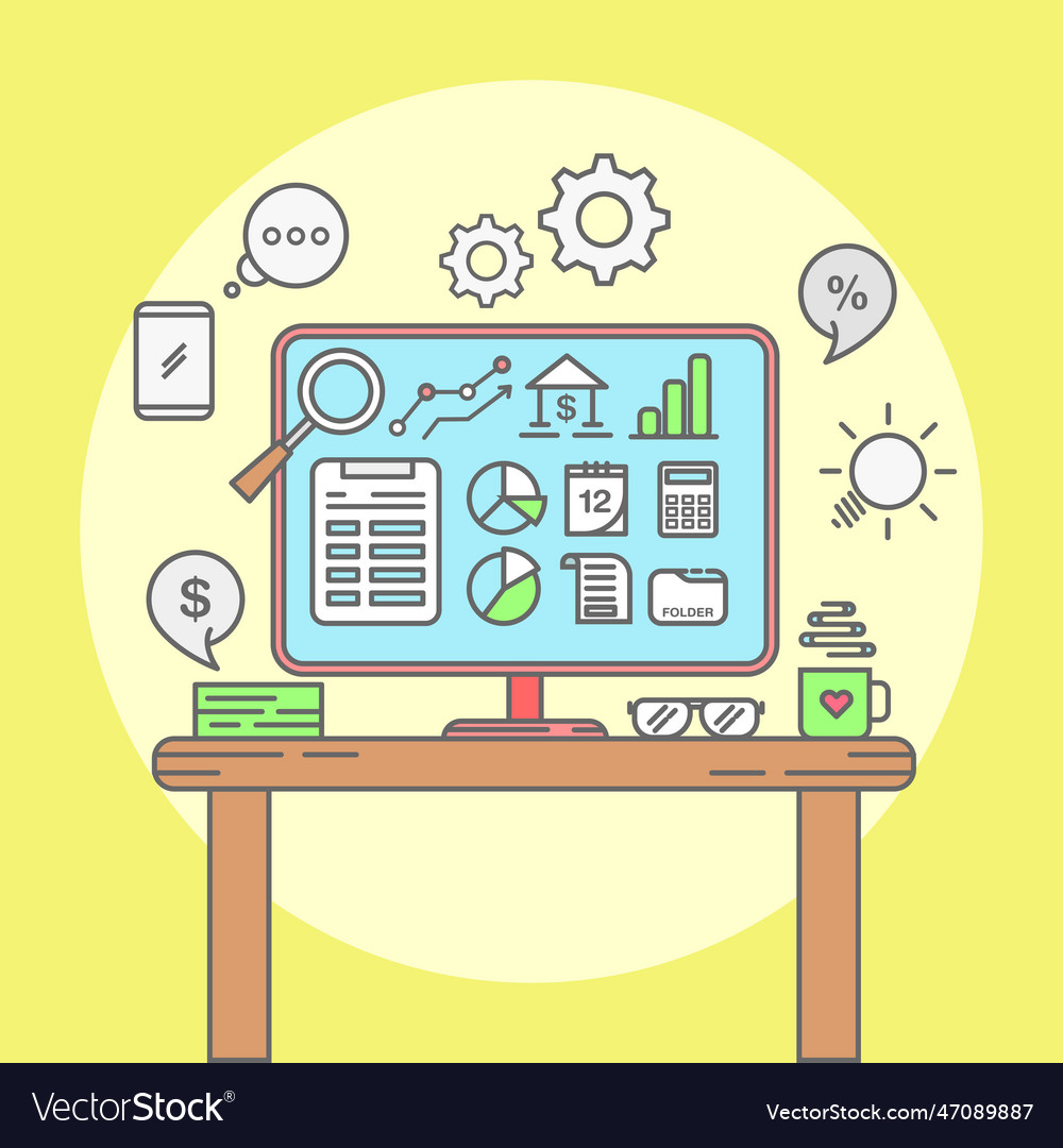 Simple business background template flat design vector image Simple business background template flat design