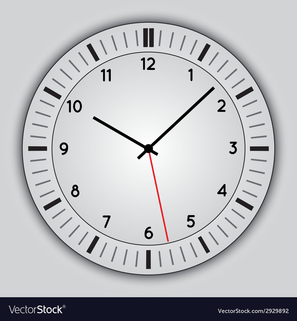 Abstract simple round clock