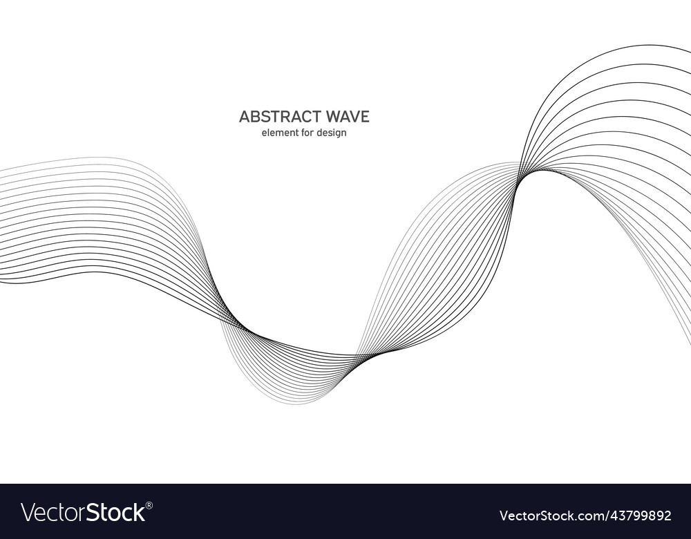 Abstract wave element for design digital vector image Abstract wave element for design digital