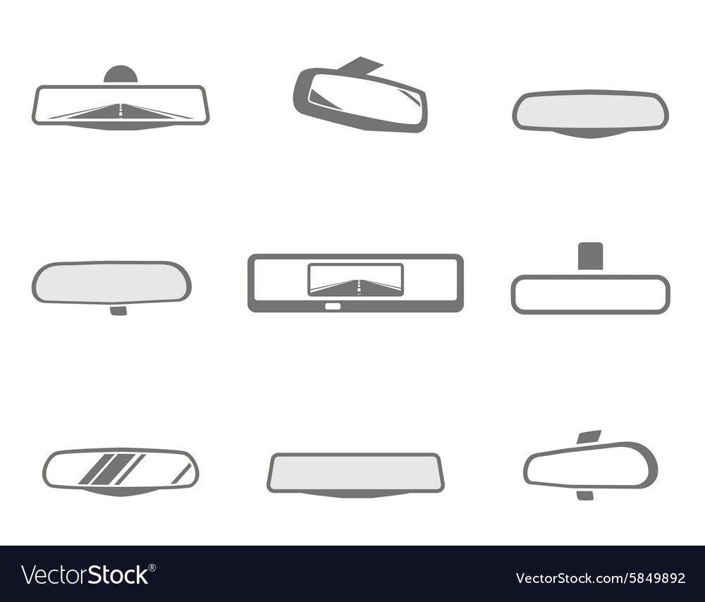 Car mirror icons