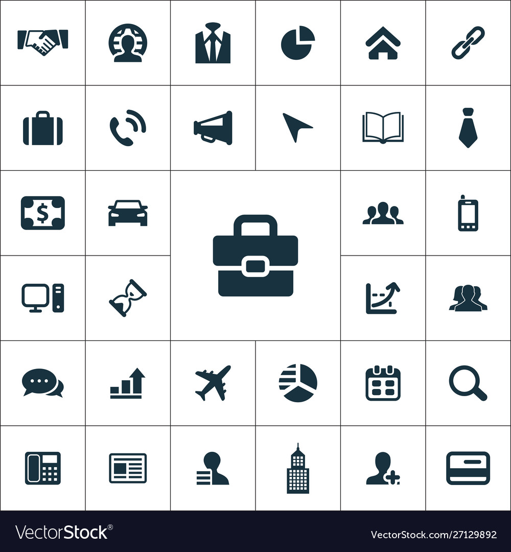 Corporate icons universal set for web and ui